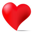 Heart vector shape love icon. Love vector. Vector paper art illustration. Web design.