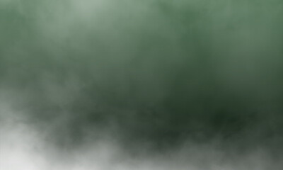 Wall Mural - Abstract white smoke on green-grey color background