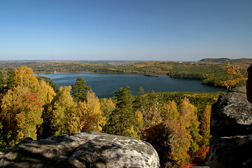 Sticker - autumn in the mountains