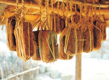 Fototapeta Boho - Korean fermented soybeans hung under the eaves