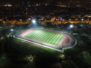 stadium in night