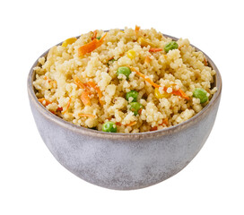 Wall Mural - boiled couscous with clipping path