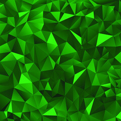 Wall Mural - Green polygonal background. Vector illustration. Follow other polygonal backgrounds in my collection.