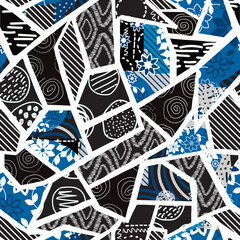 Sticker - abstract seamless pattern