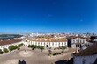 aerial of scenic skyline of Faro, Portugal