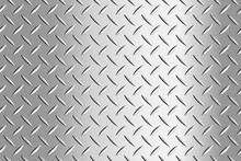 Metal Flooring Seamless Pattern. Steel Diamond Plate