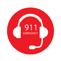 Sticker - 911 emergency call	
