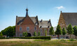 Gatehouse of Herkenrode Abbey, a large monastery of Cistercian nuns located in Kuringen, Hasselt, Limburg, Belgium