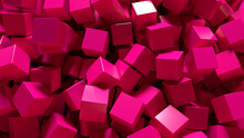 Pink Cubes Background
