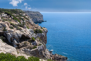Wall Mural - aerial view of a beautiful cliff on Mallorca, Spain