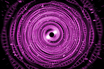 Wall Mural - black hole 3d illustration