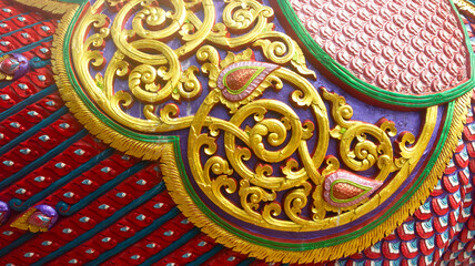 Thailand stucco wall art