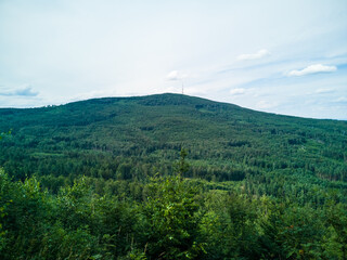 Wall Mural - Sleza Mountain - view from Radunia Mountain