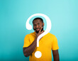 © alphaspirit - Confused Man has a big question to ask. Concept of options, confusion, decision.