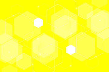 Canvas Print - abstract yellow background with polygon and seamless