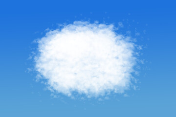 Wall Mural - abstract cloud on blue background