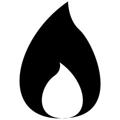 Sticker - 
Isolated icon design of fire flame
