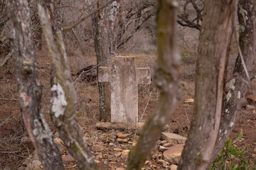 A gravesite inside a game reserve in South Africa