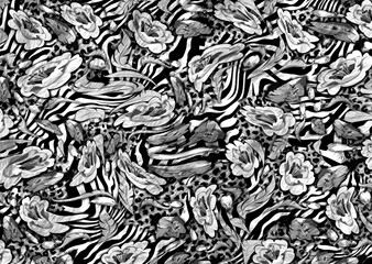 Naklejka na meble abstract leopard print texture design	
