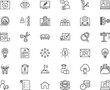 © Kirill - business vector icon set such as: time, group, cut, calendar, hardware, draw, advice, crypto, mark, contour, comfortable, hiring, assistance, save, brand, data warehouse, creativity, contract