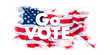 Voting background. Go vote concept. Presidential election 