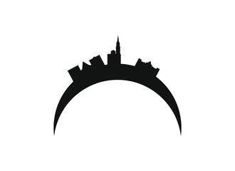 Sticker - Steyr city skyline in Austria.