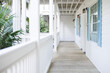 © LightItUp - Modern white timber hamptons style home balcony verandah porch outdoors holiday walkway outdoors home bright