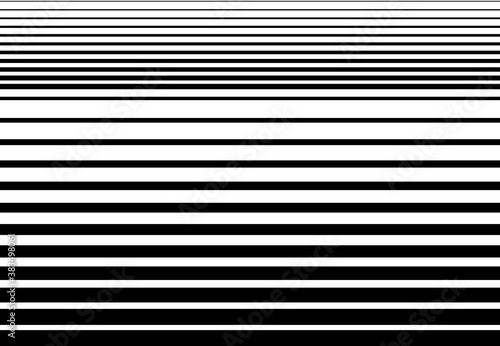 Cuadros en Lienzo Halftone random horizontal straight parallel lines, stripes pattern and background