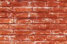 Scratched Red Brick Wall Texture