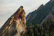 © Cavan Images - Climber on East Face of Third Flatiron above Boulder, Colorado