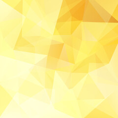 Wall Mural - Abstract yellow mosaic background. Triangle geometric background. Design elements. Vector illustration