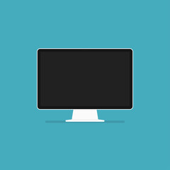 Wall Mural - computer display. screen computer monitor.monitor vector icon. flat graphic design. stock vector.