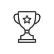 trophy line icon vector images