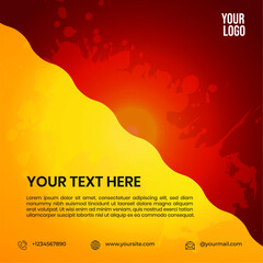 Wall Mural - Social Media Post Template Background Design. Shop, Furniture, Food and Drink Advertisement. Eps File Format