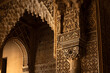 Architecture detail of the Alhambra palace, Granada, Spain
