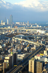 Poster - 大阪港区の町並み