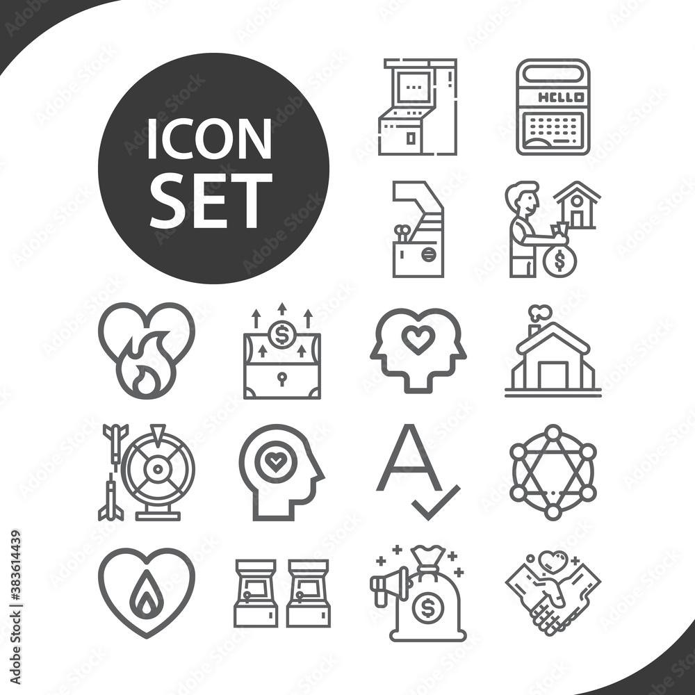 Simple set of possession related lineal icons. Stock Vector | Adobe Stock
