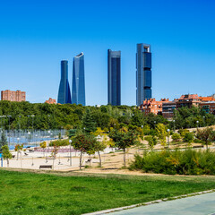 Poster - four modern skyscrapers