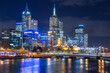 © Fairlight Images/Austockphoto - Melbourne City and Yarra River at night with lights shining
