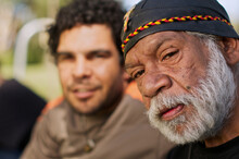 Wurundjeri Elder With Another Aboriginal Man