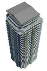 Sticker - Highly detailed building