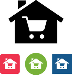 Poster - Home Shopping Online Ordering Icon