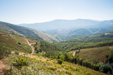 Wall Mural - beautiful mountain landscape. beauty of the mountains in portugal. travel to the picturesque corners of europe