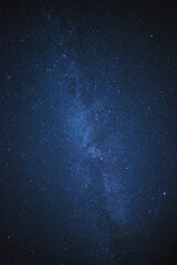 milky way. night starry sky. stars and galaxies.