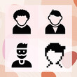 © Nana - Simple set of patients related filled icons