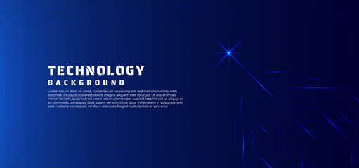 Wall Mural - technology background line data flow and glow light concept.