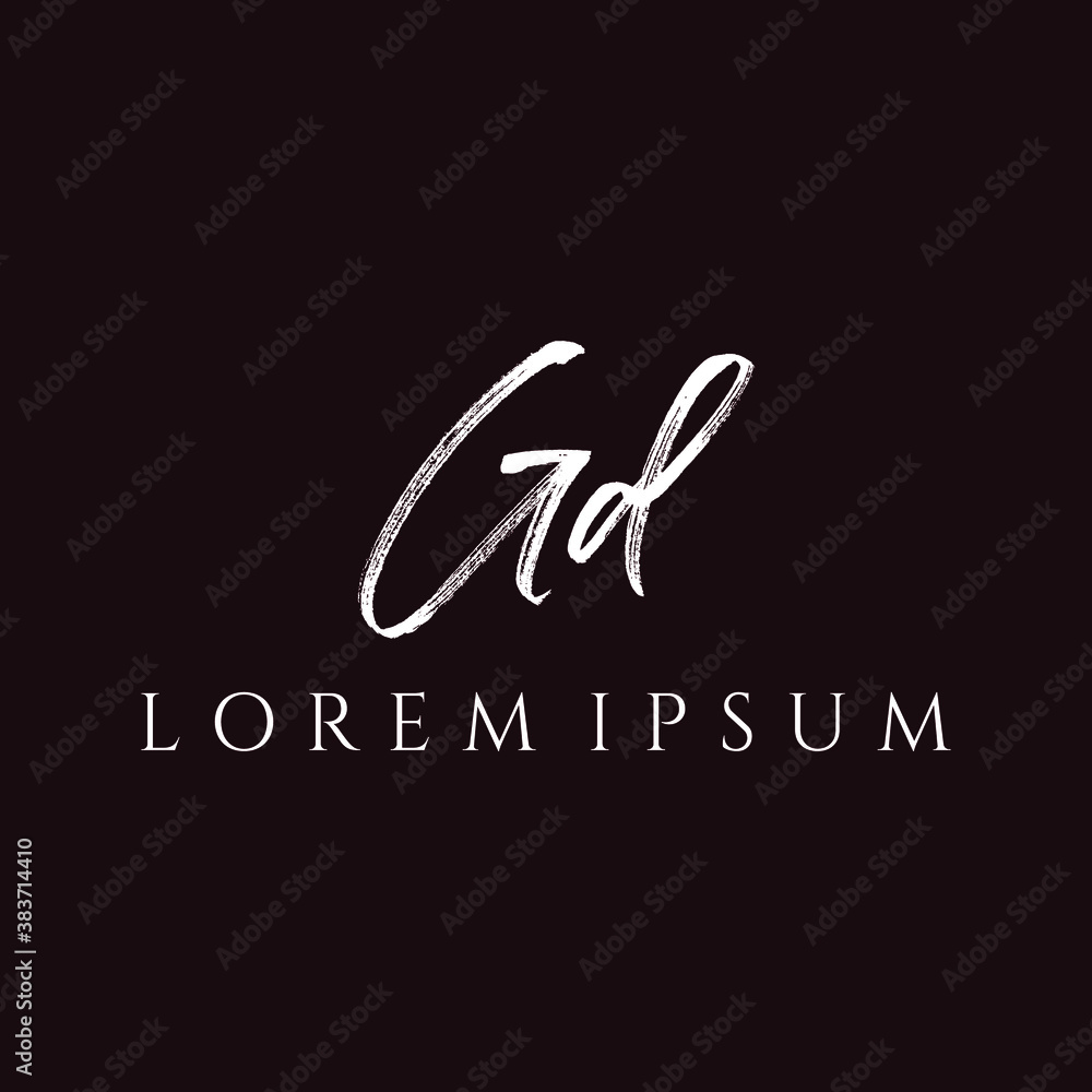 Letter GD luxury logo design vector Stock Vector | Adobe Stock