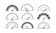 Speedometer for speed indicator set illustration vector design