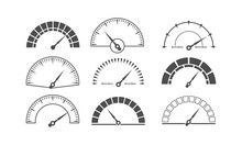 Speedometer For Speed Indicator Set Illustration Vector Design