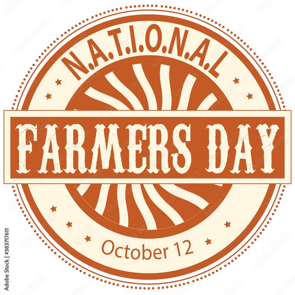 National Farmers Day Sign and Badge Stock Vector | Adobe Stock